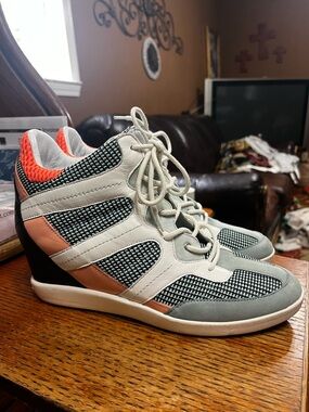 Women’s Y-3 Adidas Sukita III Wedge High Top Fashion Sneakers Size 6